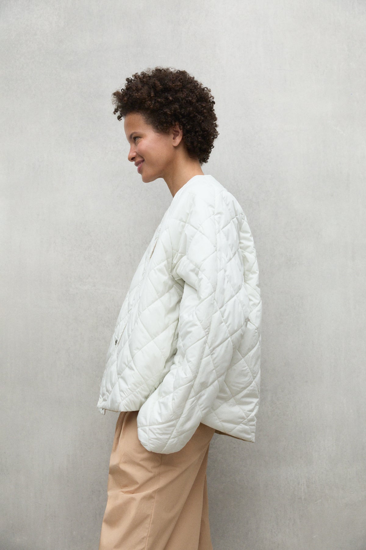 BEIGE REVERSIBLE JACKET GAVEA 