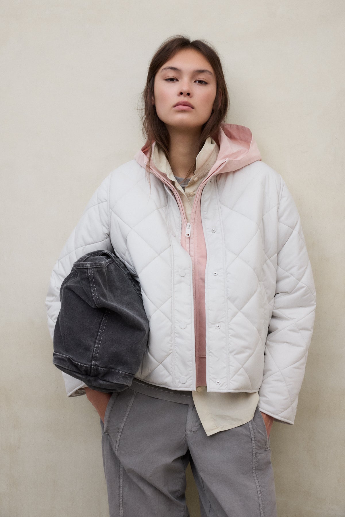 CHAQUETA MUSA RHOMB BLANCA