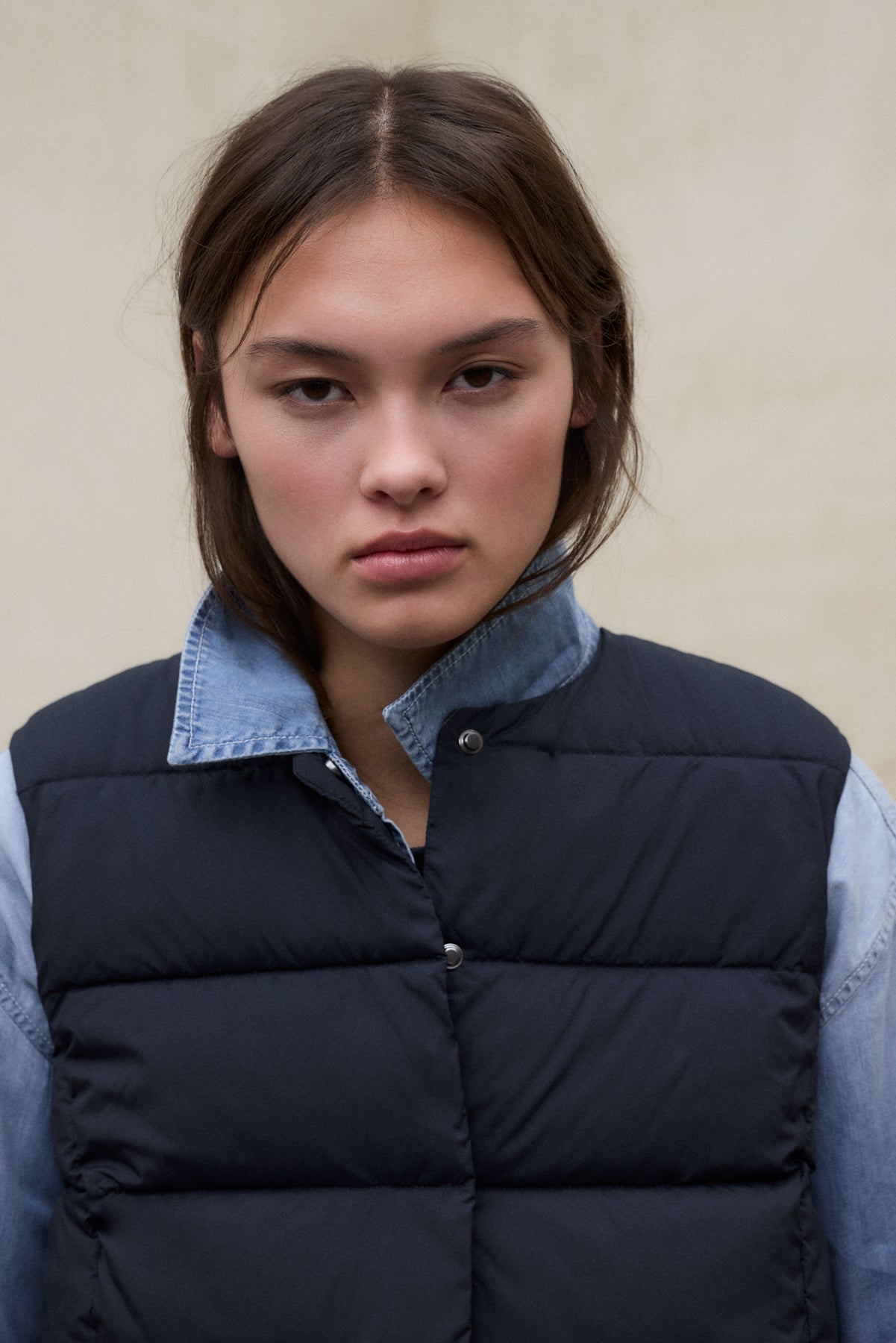 GILET SANS MANCHES OLIMPO BLEU MARINE
