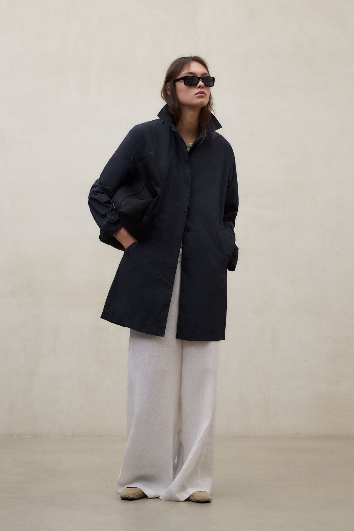 TRENCH-COAT PACKABLE VERNE BLEU MARINE