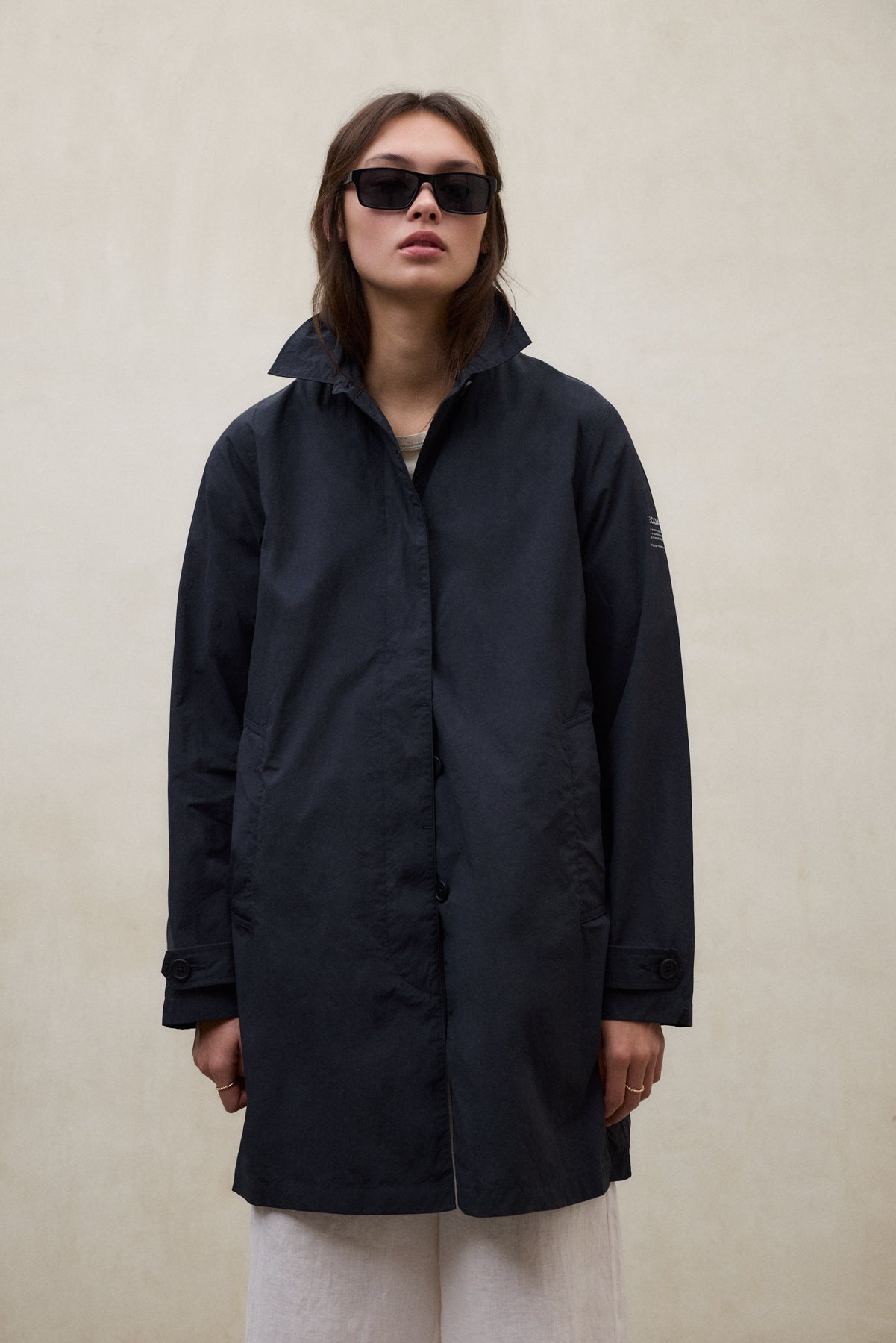 TRENCH-COAT PACKABLE VERNE BLEU MARINE