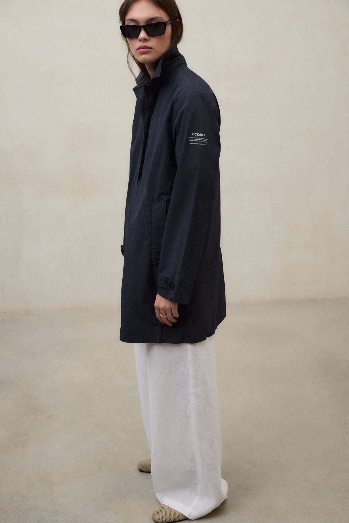 TRENCH-COAT PACKABLE VERNE BLEU MARINE