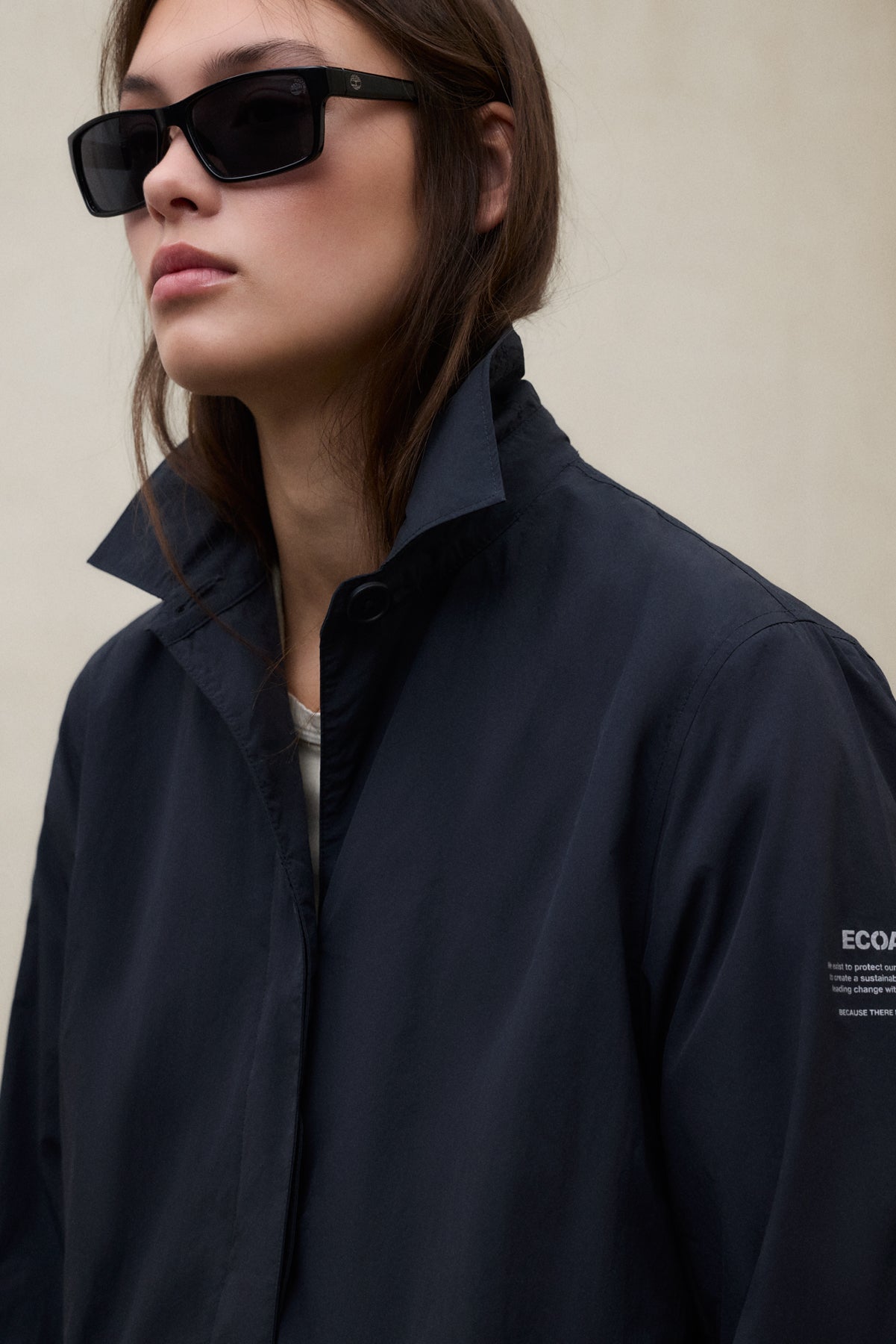 VERNE PACKABLE TRENCH COAT NAVY BLUE