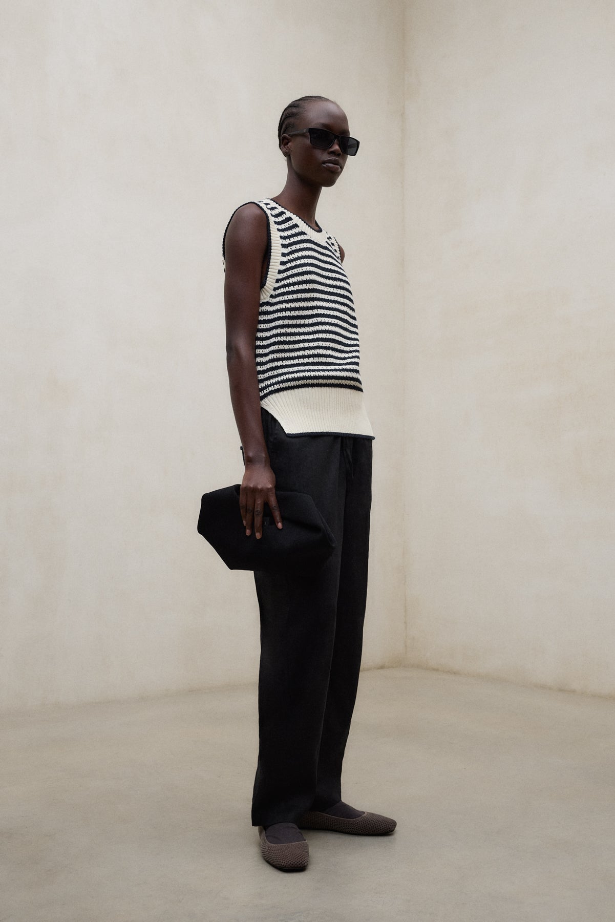 BLACK INDI TROUSERS