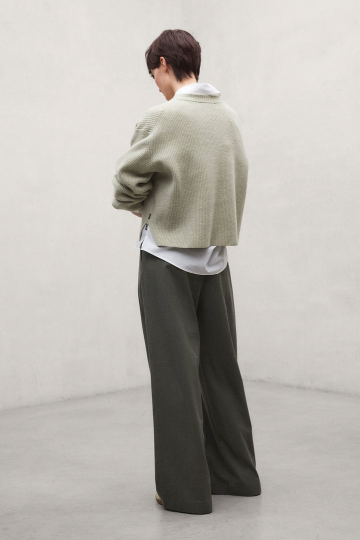 PANTALON COTON TECHNIQUE MIEL VERT