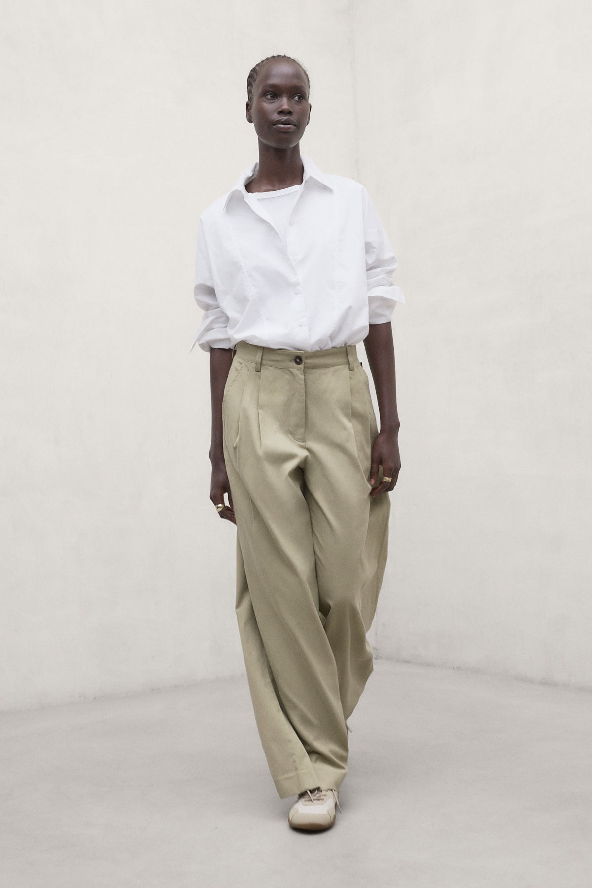 CAMEL COTTON MIEL TROUSERS