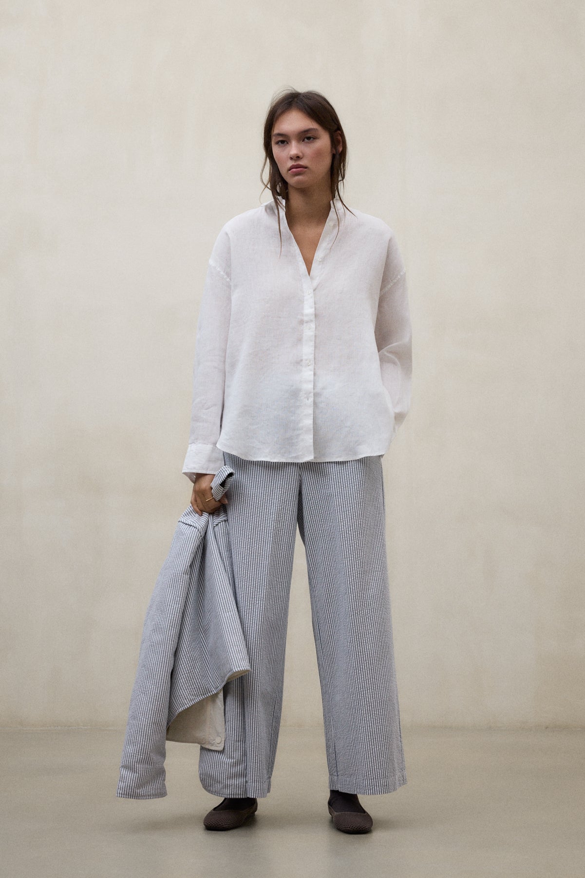 PANTALONI MOSS BLU E BIANCHI