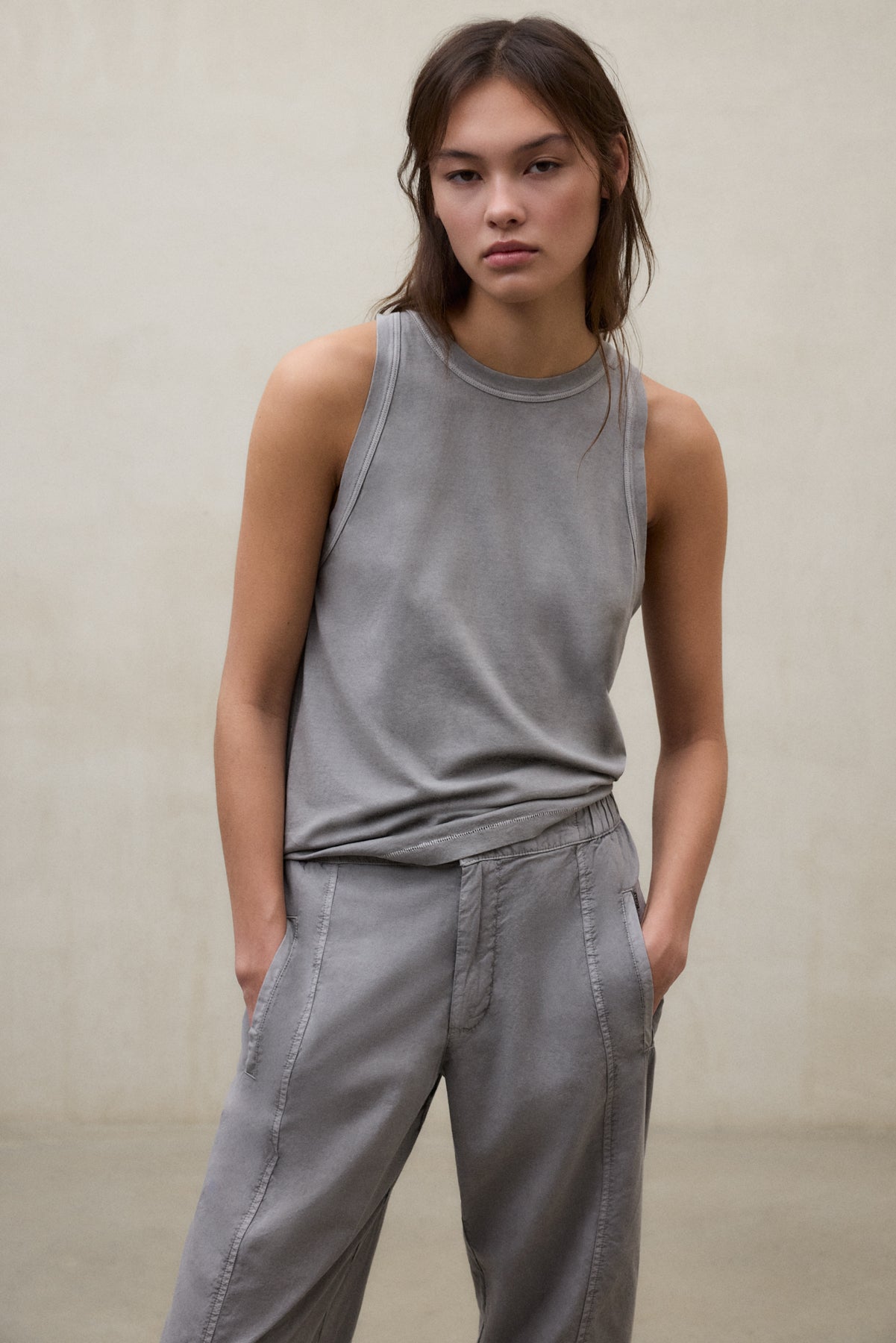 PANTALON RIPOLL GRIS FONCÉ