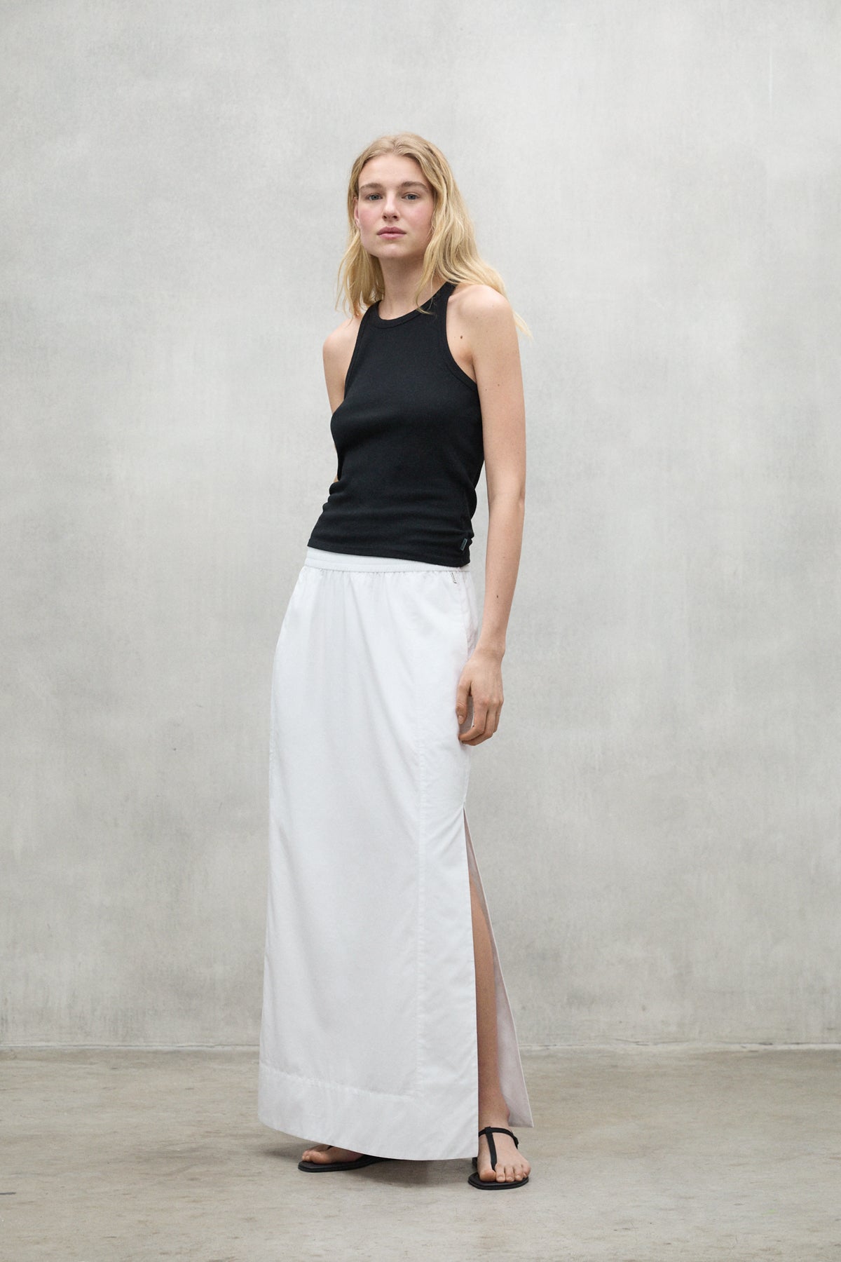WHITE INES SKIRT