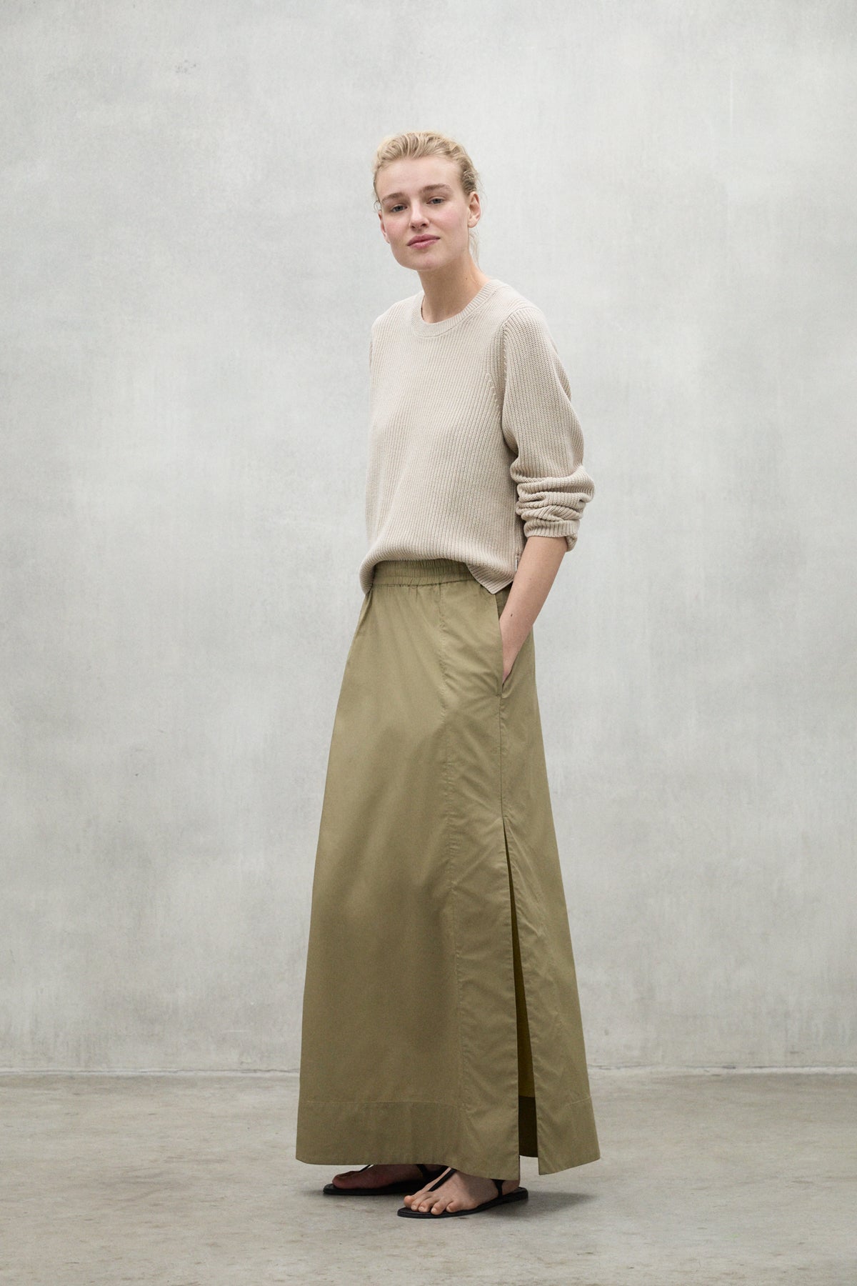 FALDA INES KHAKI