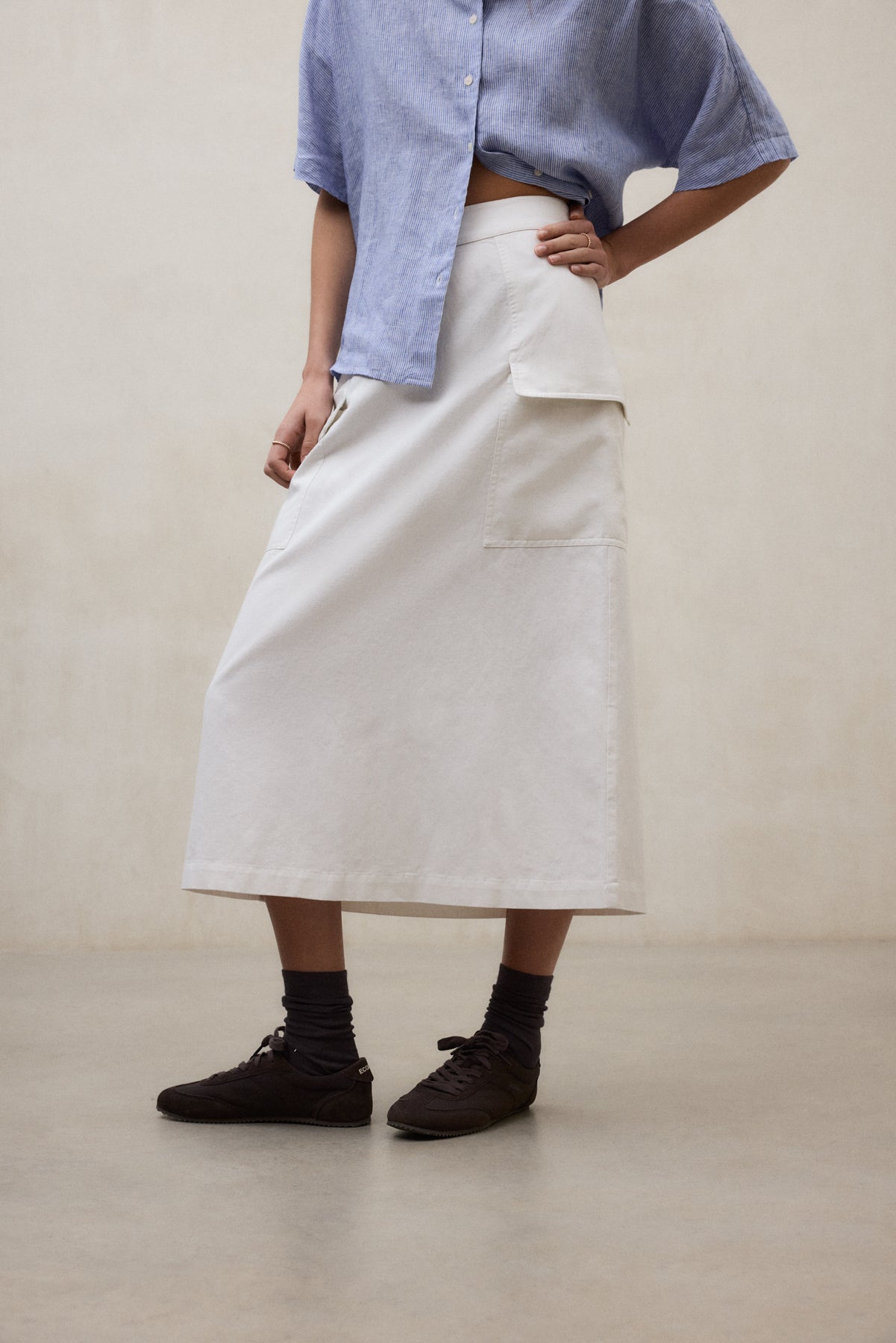 WHITE JOY SKIRT