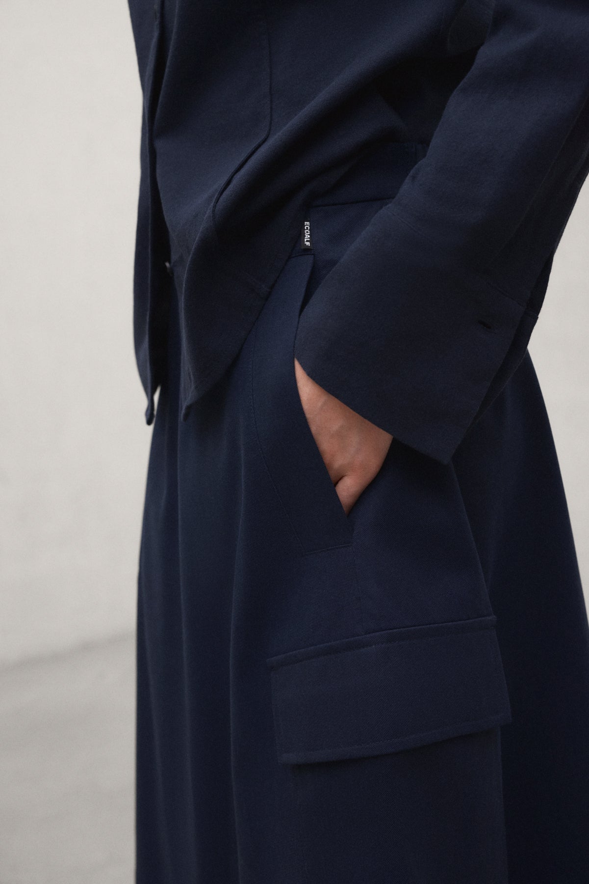 GONNA IN COTONE TECNICO KANO BLU NAVY