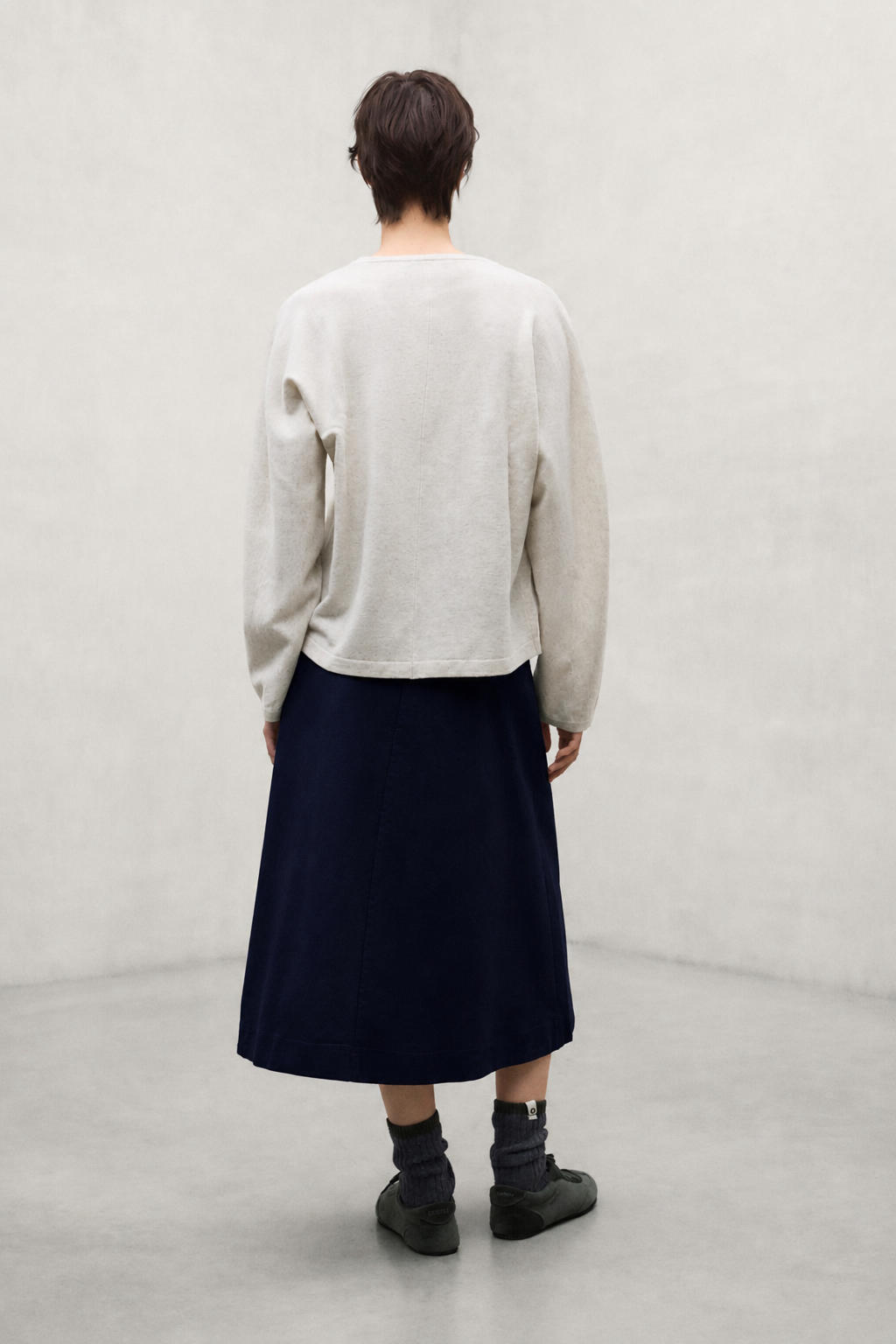 JUPE VILLENA BLEU MARINE