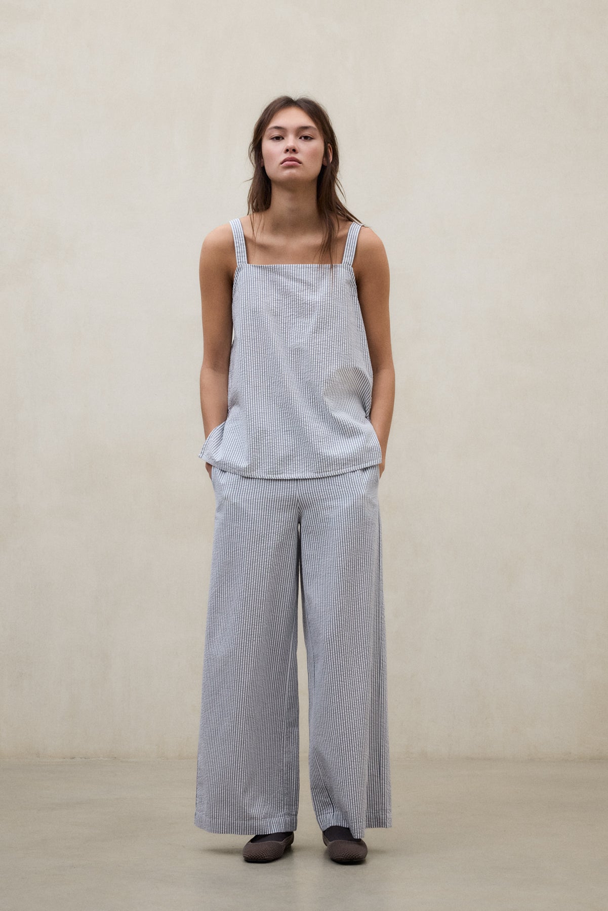 CHEMISE ARIA BLEUE ET BLANCHE