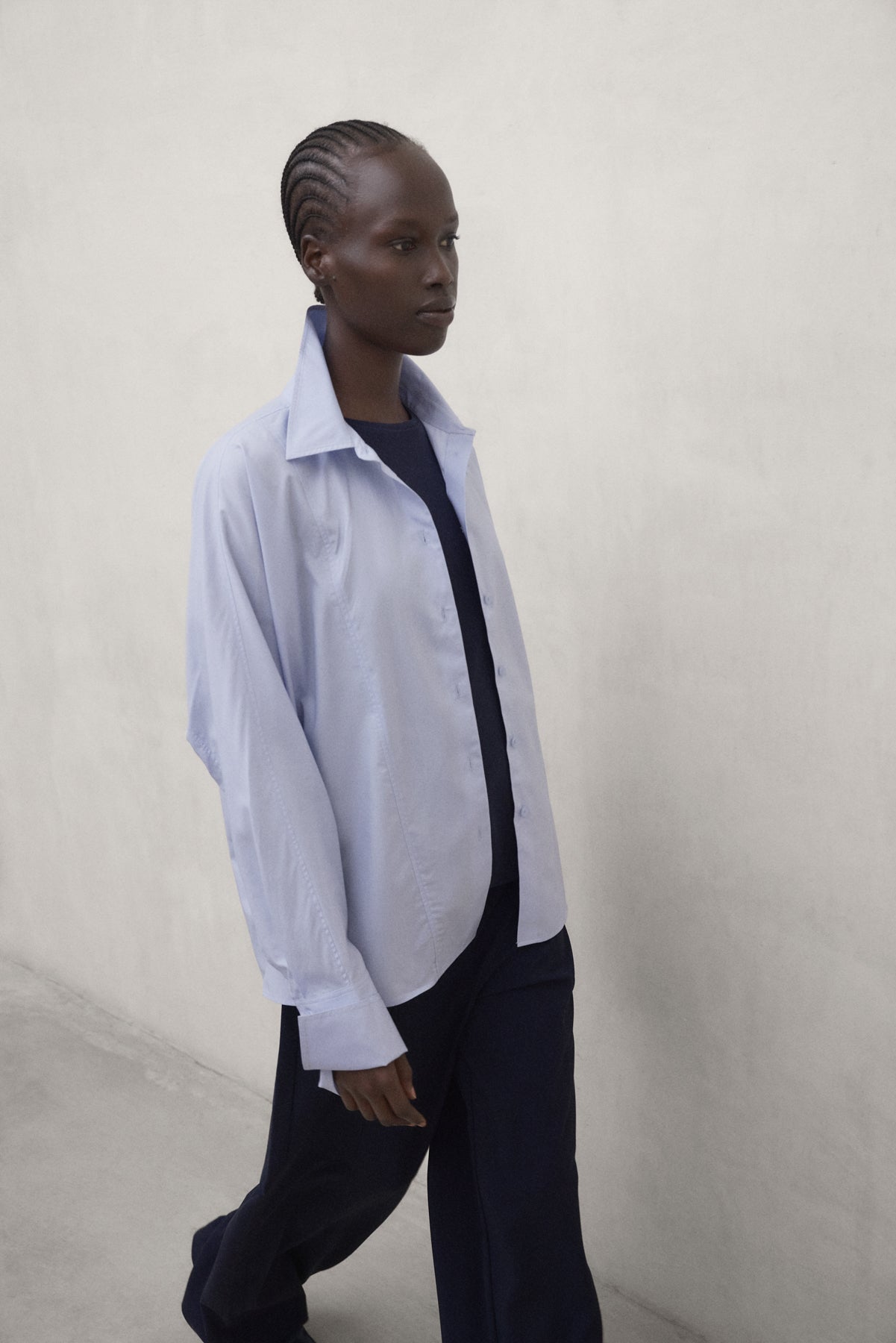 CAMICIA CRESPO BLU