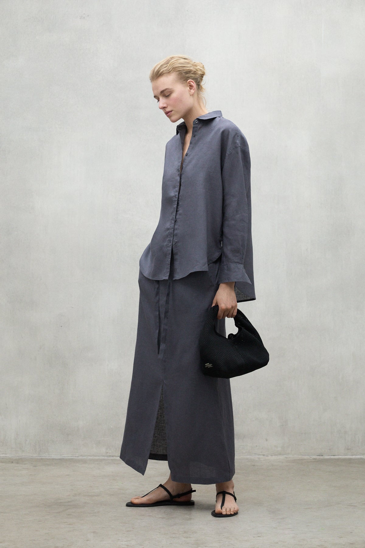 CHEMISE DARIA GRIS FONCÉ