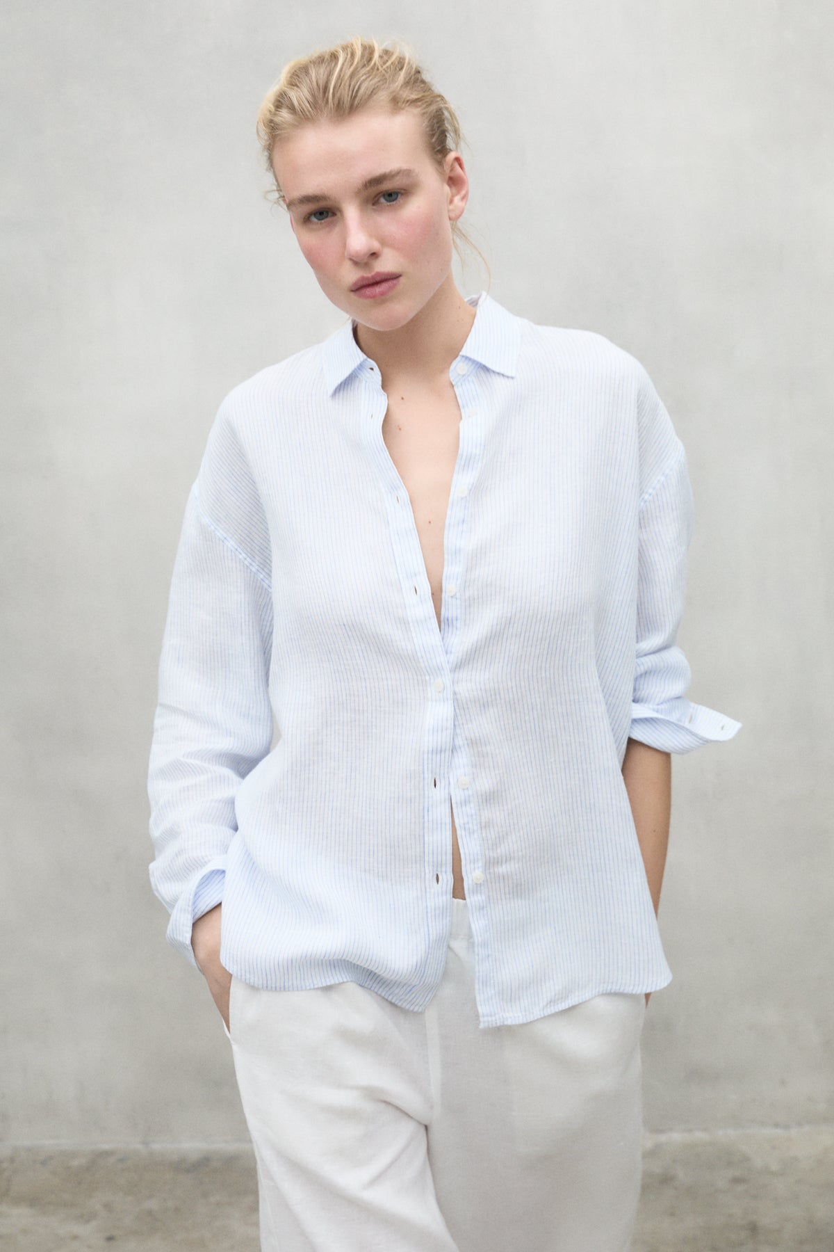 CHEMISE EN LIN À RAYURES DARIA