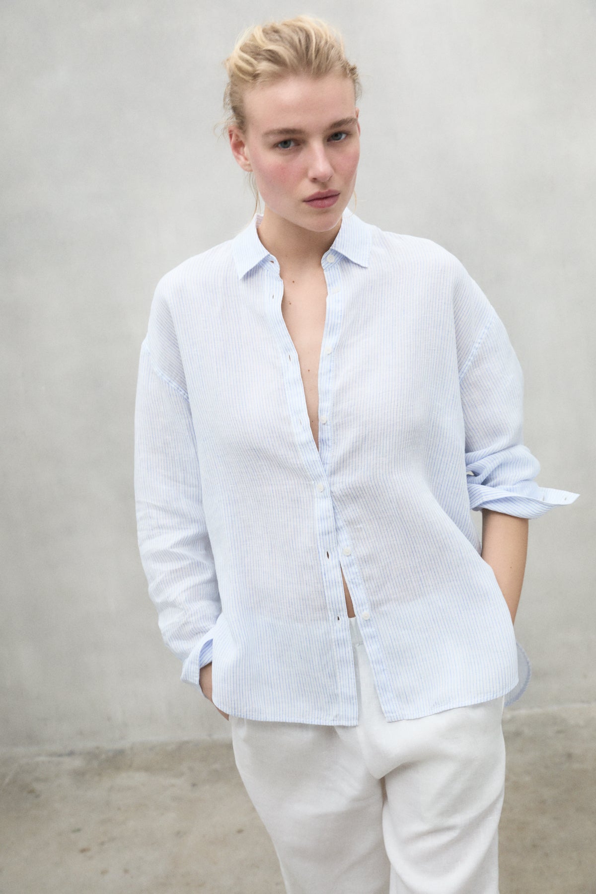 CHEMISE EN LIN À RAYURES DARIA