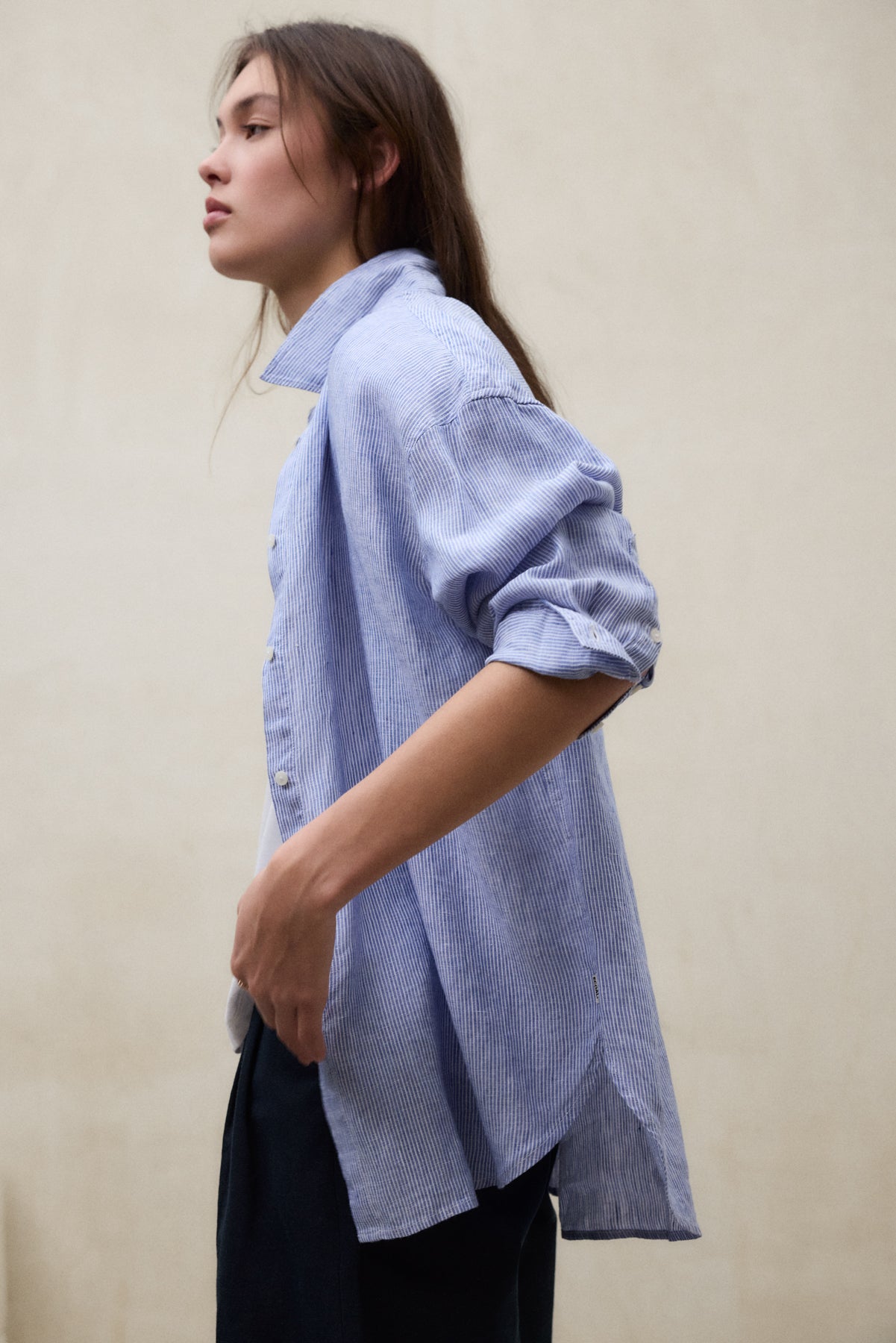 HEMD DARIA BLAU GESTREIFT