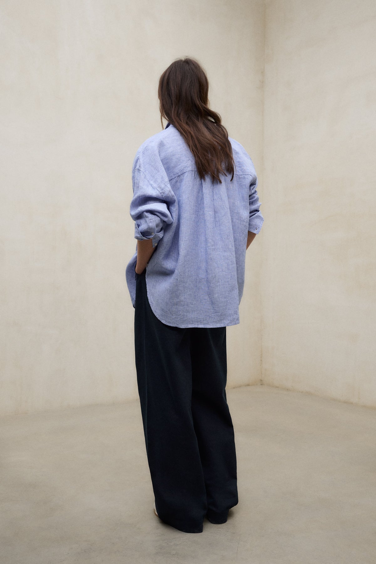 HEMD DARIA BLAU GESTREIFT