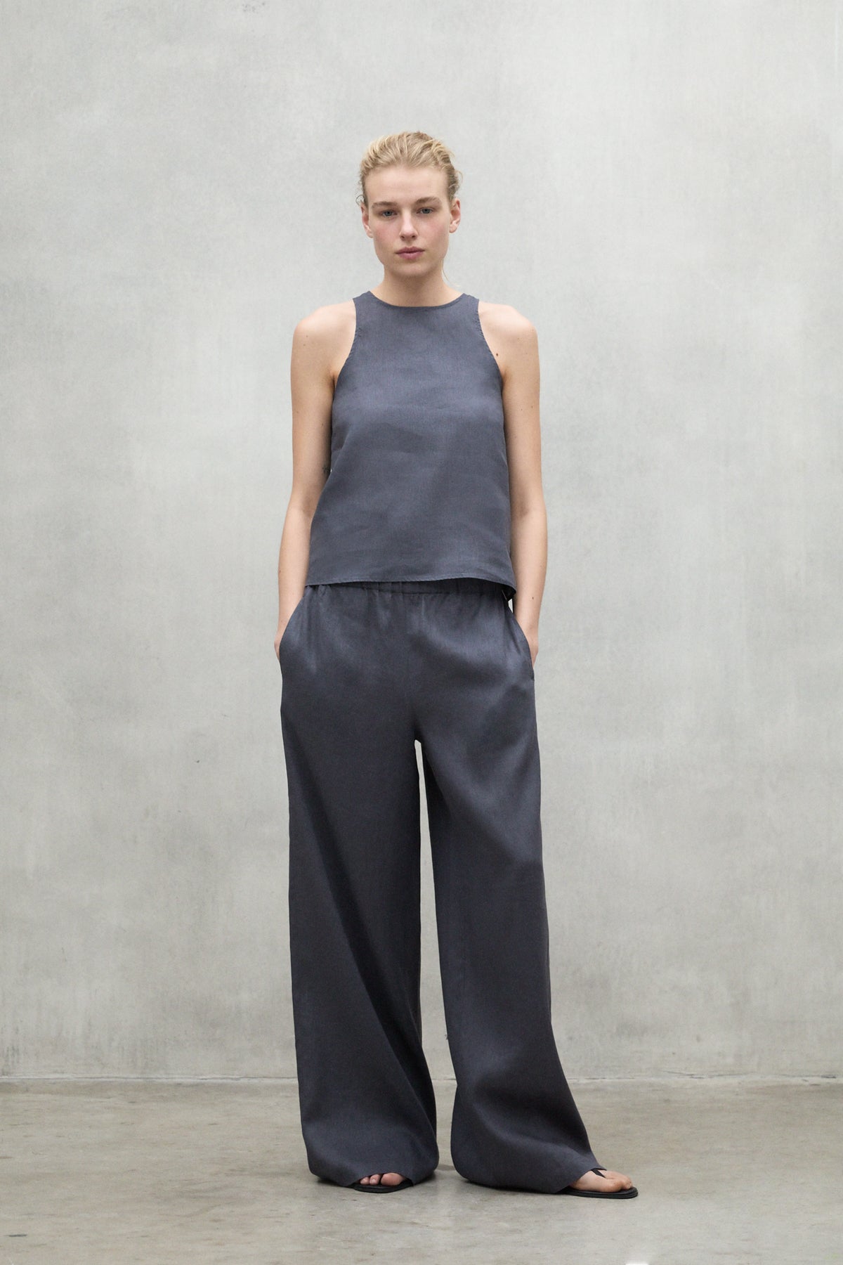 CAMISA JAZZ GRIS OSCURO
