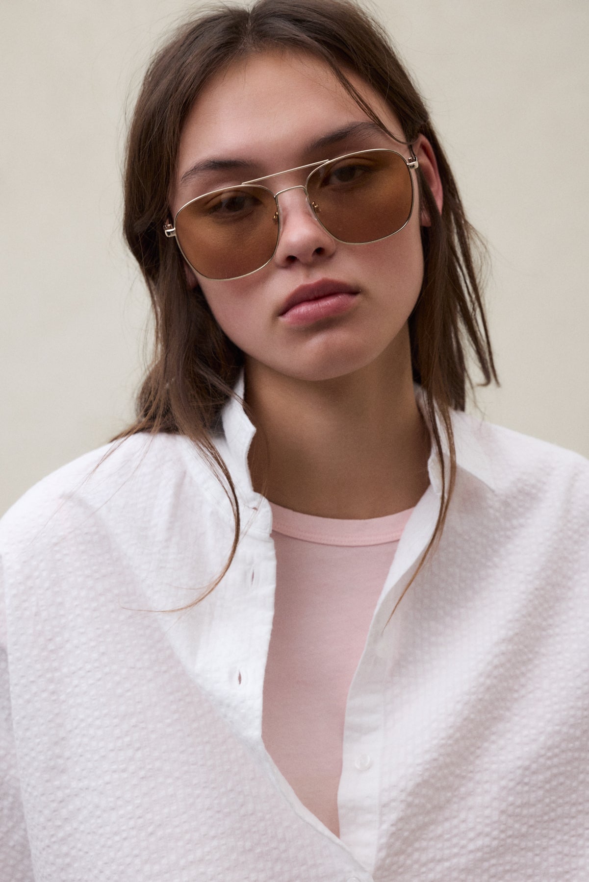 CHEMISE MELANIA EN SEERSUCKER BLANC