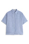 CAMISA MELANIA A RAYAS AZUL