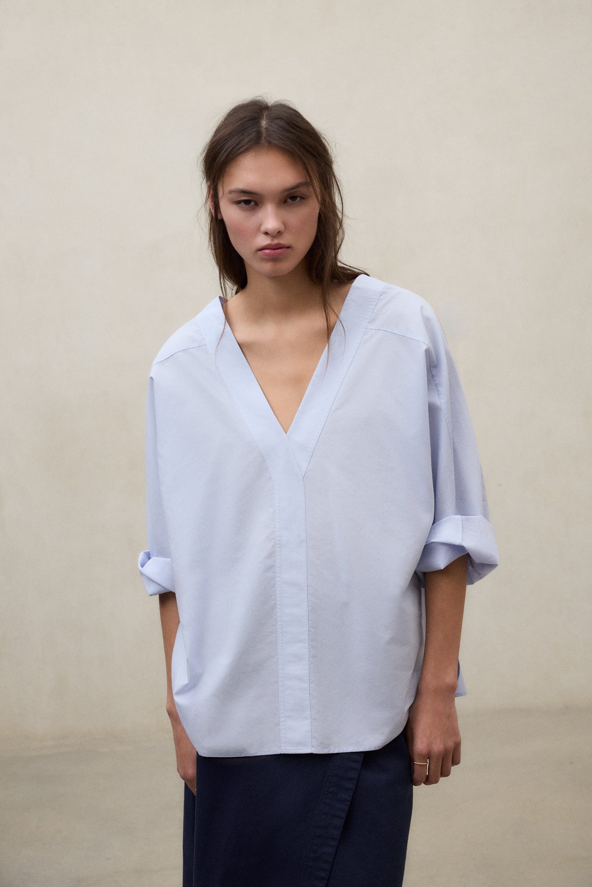 CHEMISE PIA BLEU CLAIR