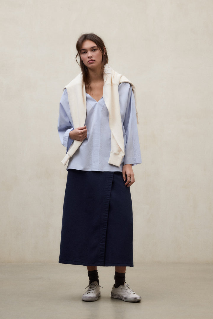 CHEMISE PIA BLEU CLAIR