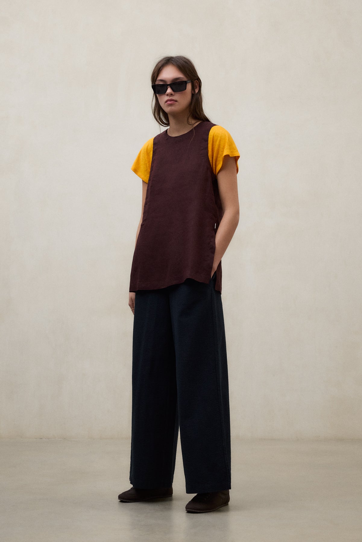 CHEMISE SIA MARRON