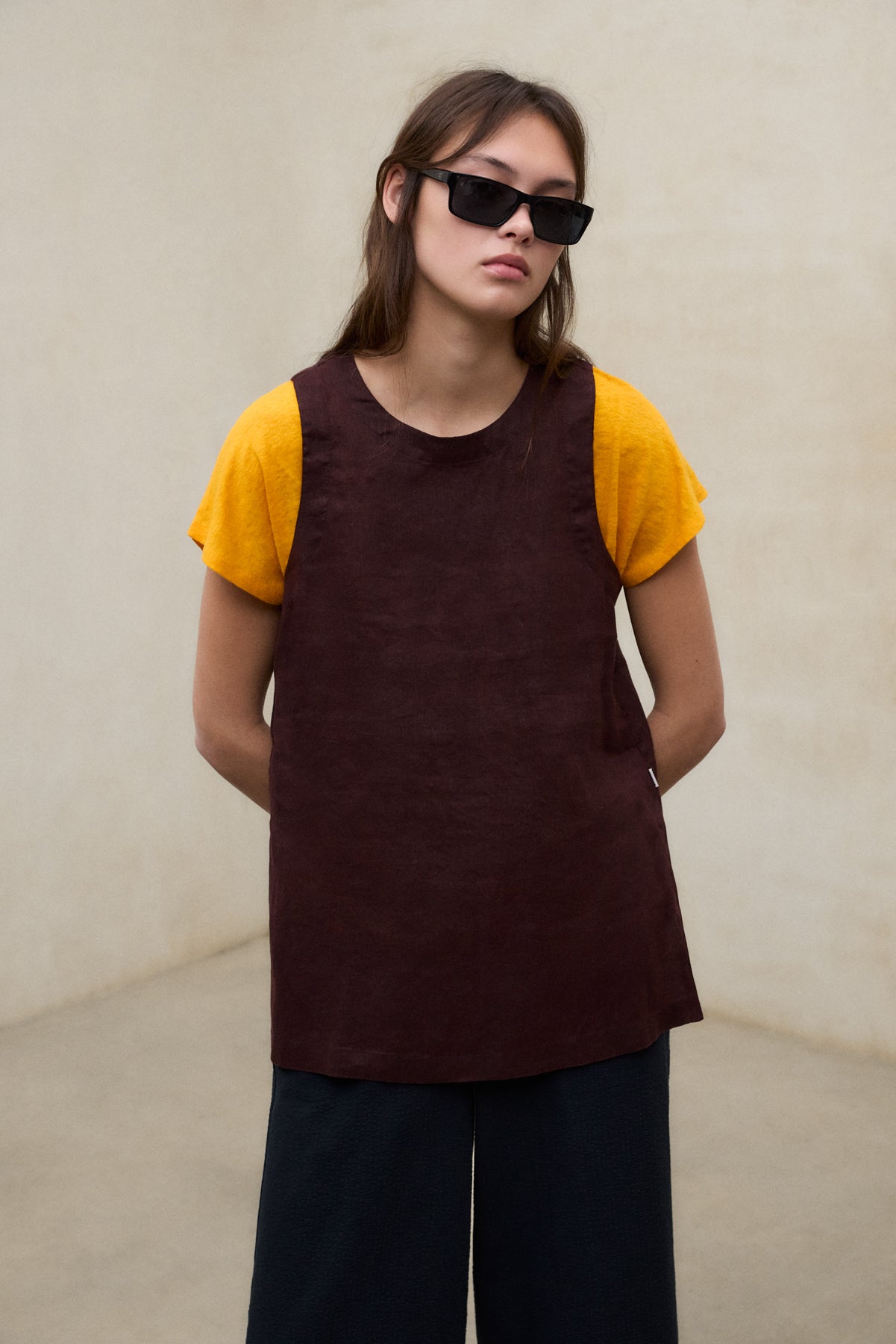 CHEMISE SIA MARRON