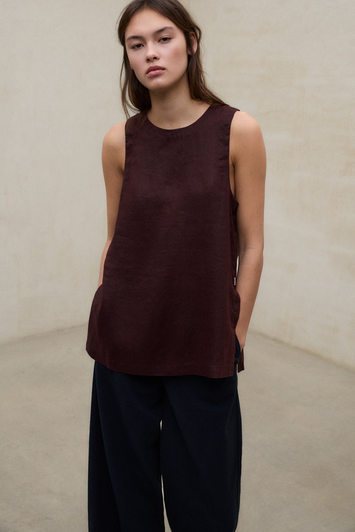 CHEMISE SIA MARRON