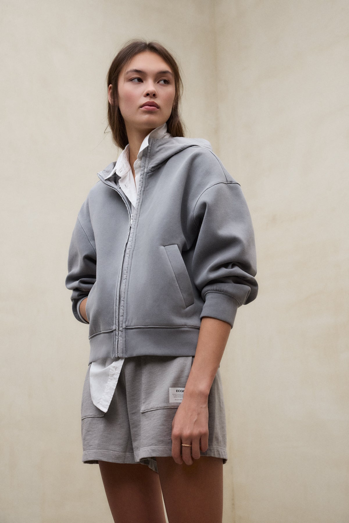 SWEAT-SHIRT EN NÉOPRÈNE ARICA GRIS