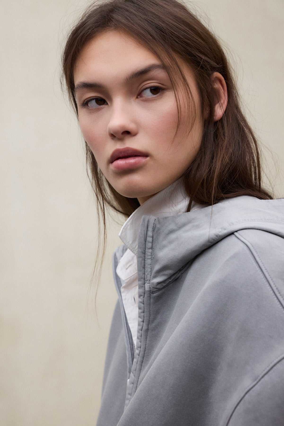 SWEAT-SHIRT EN NÉOPRÈNE ARICA GRIS