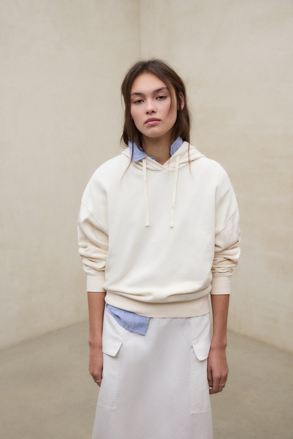 BEIGE BIANCA HOODIE