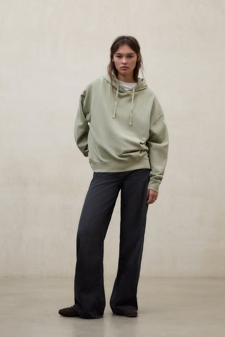 SWEAT-SHIRT BIANCA VERT