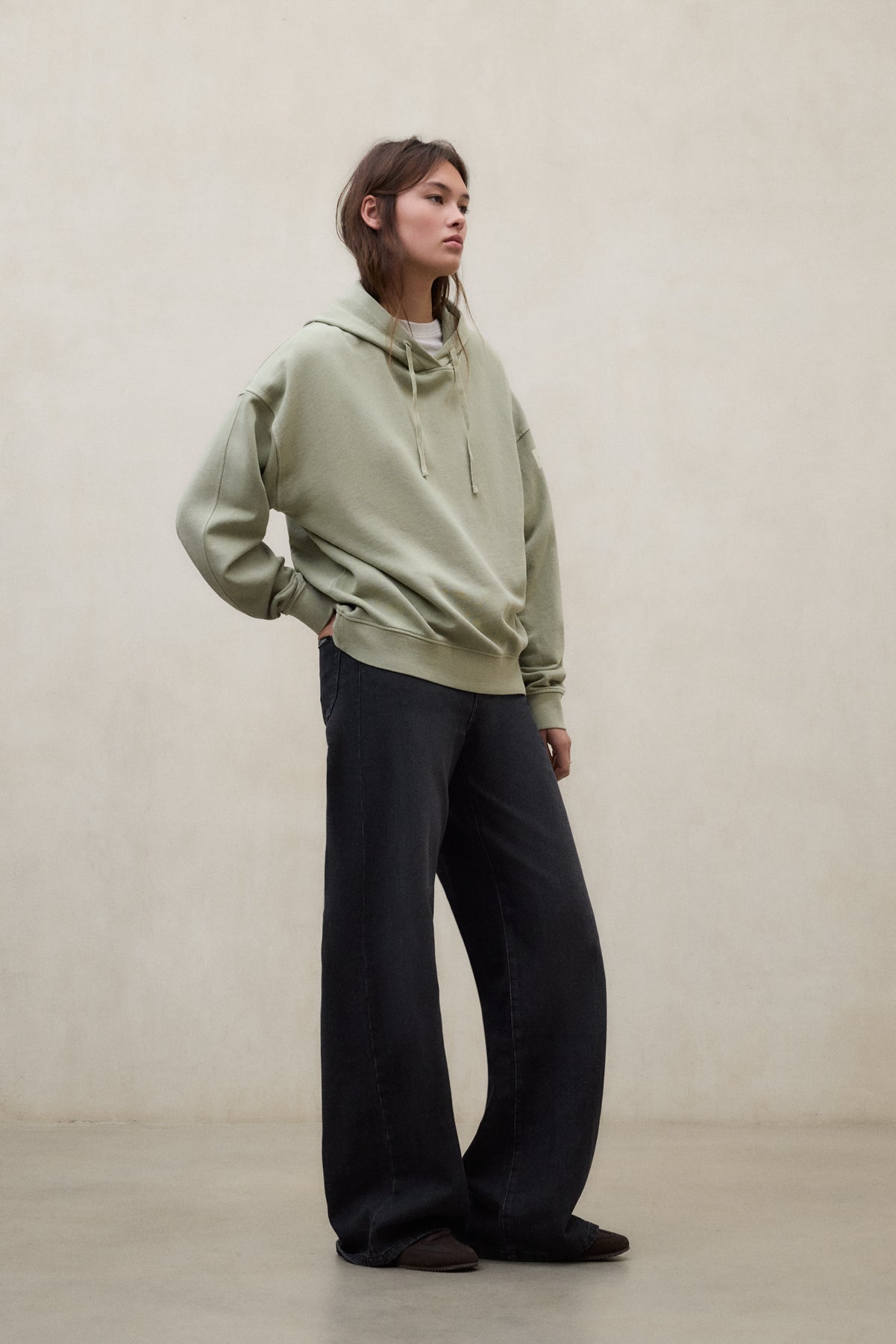 SWEAT-SHIRT BIANCA VERT