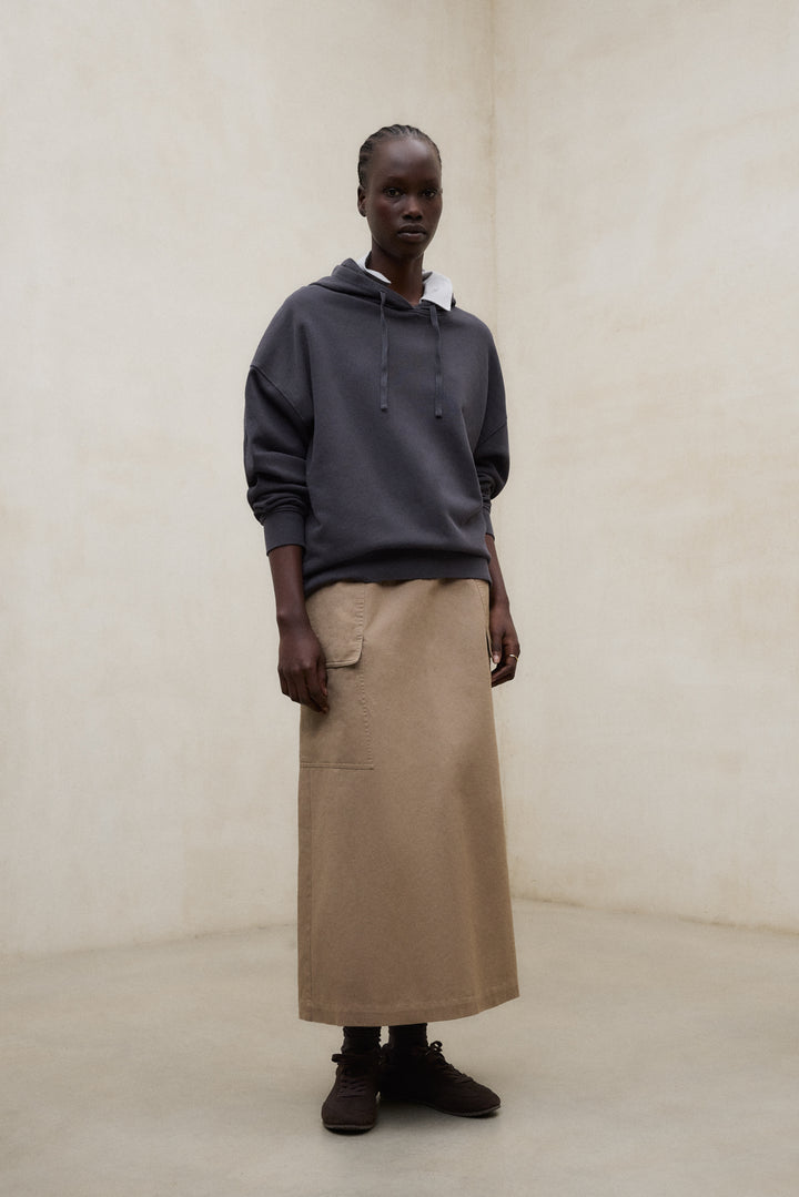 SWEATSHIRT BIANCA DUNKELGRAU