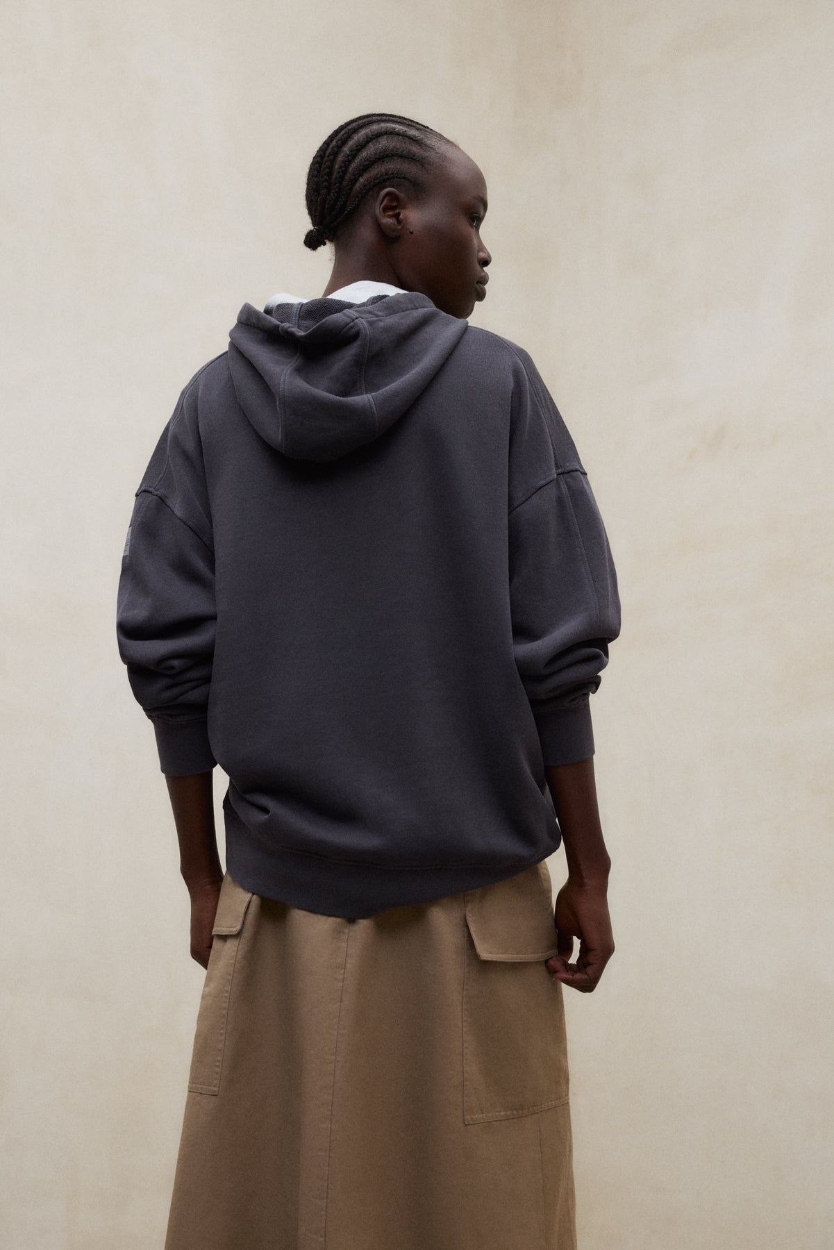 SWEATSHIRT BIANCA DUNKELGRAU
