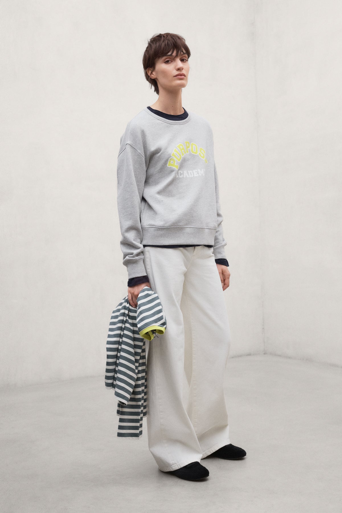 SWEAT-SHIRT PURPOSE GRIS