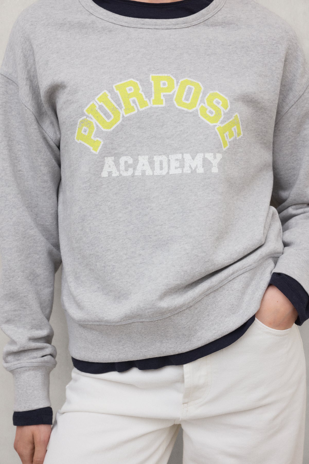 SWEAT-SHIRT PURPOSE GRIS