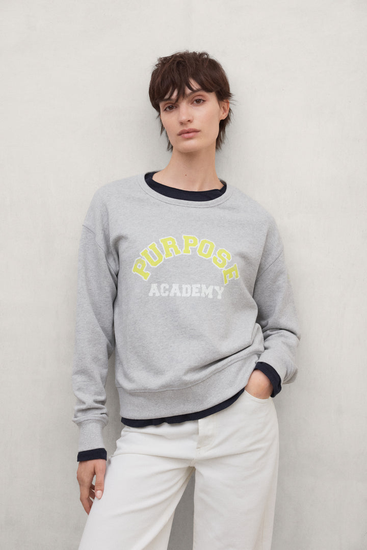 SWEAT-SHIRT PURPOSE GRIS