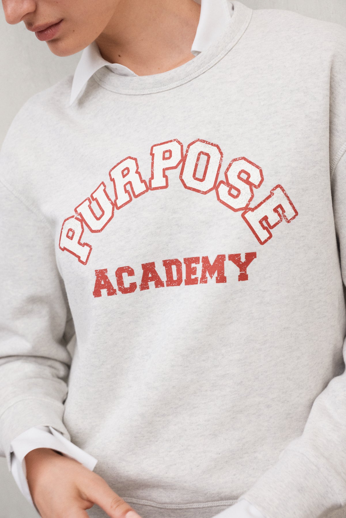 SWEAT-SHIRT PURPOSE BEIGE