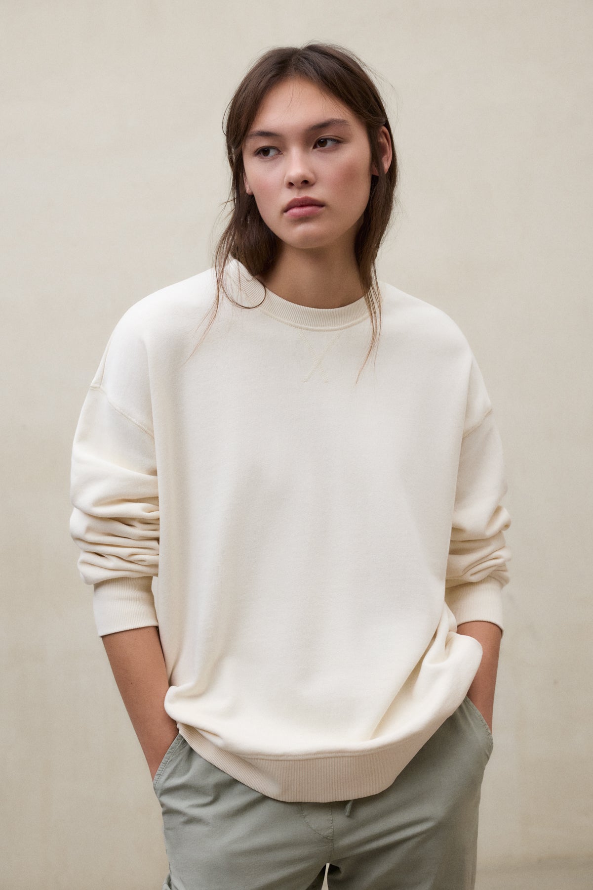 SWEATSHIRT STORM BEIGE