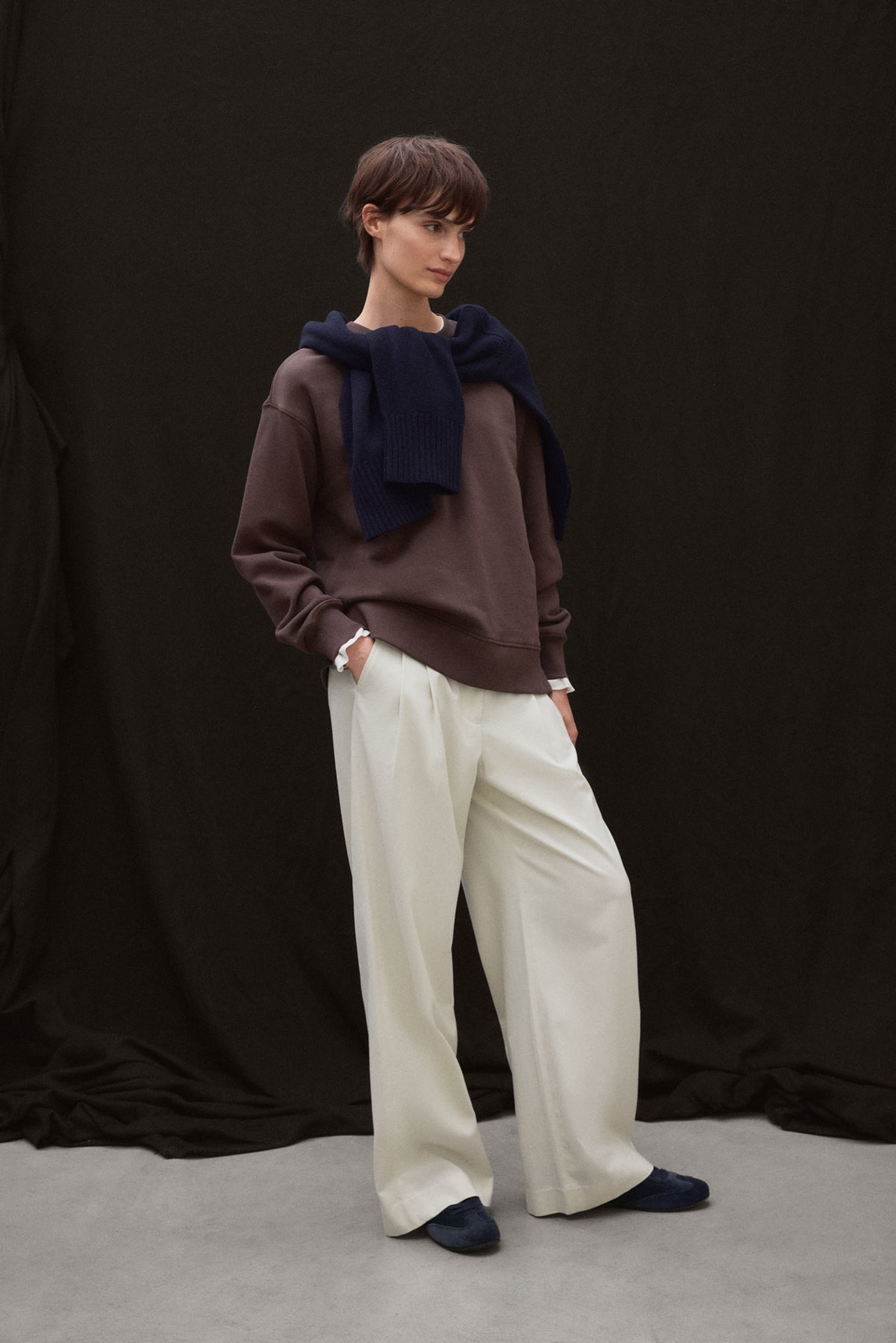 SWEAT-SHIRT STORM MARRON