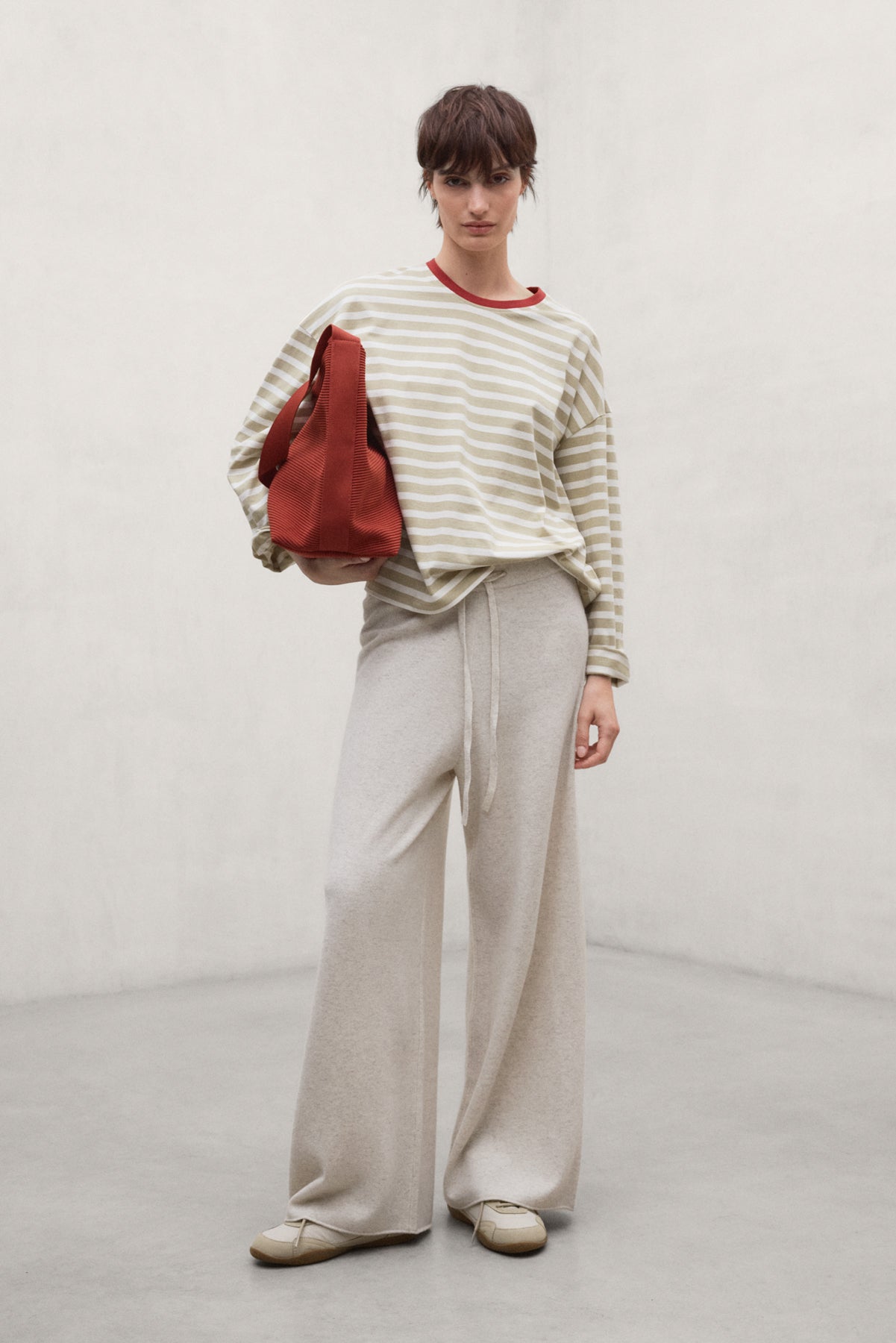 BEIGE BERGAMI T-SHIRT