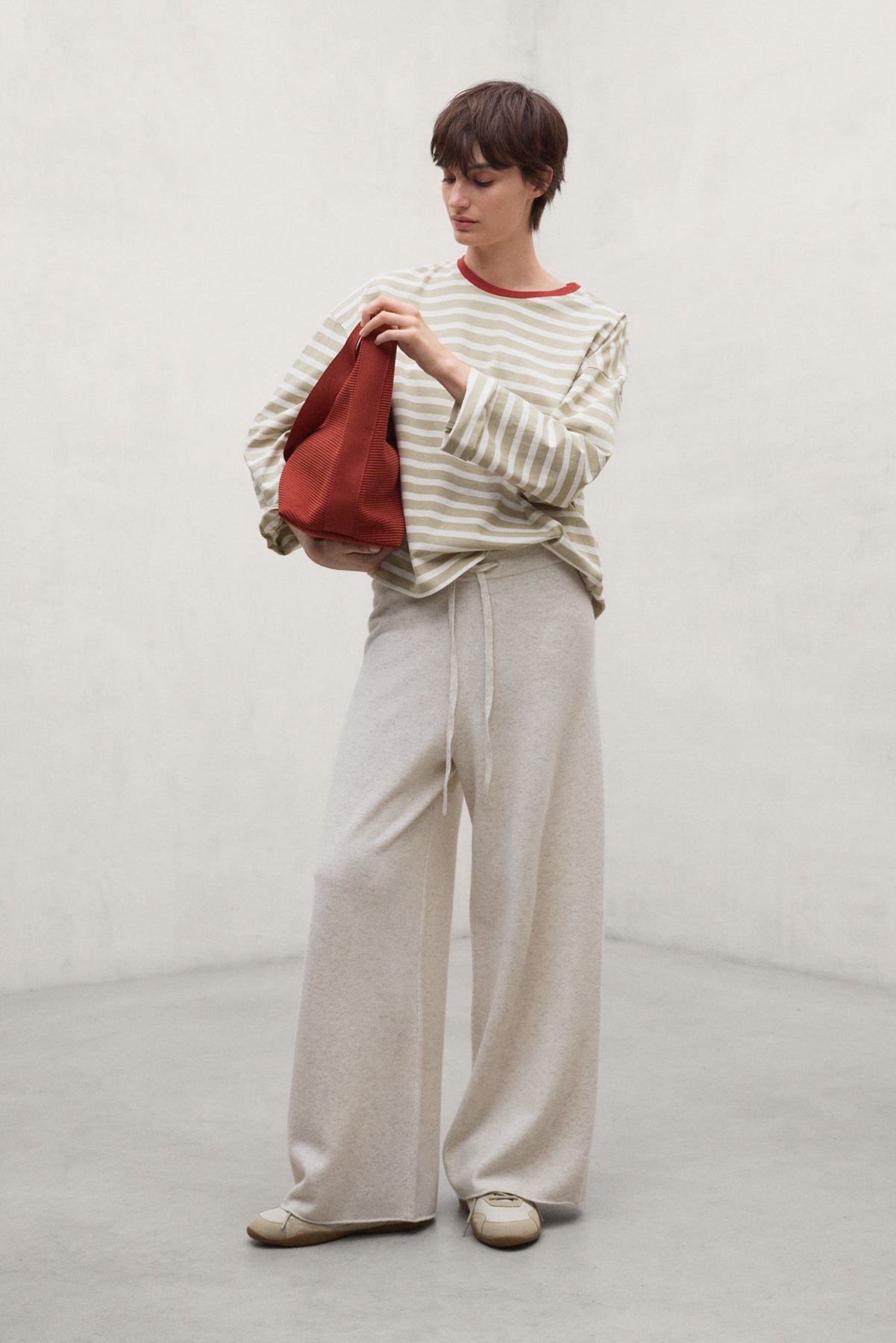 BEIGE BERGAMI T-SHIRT