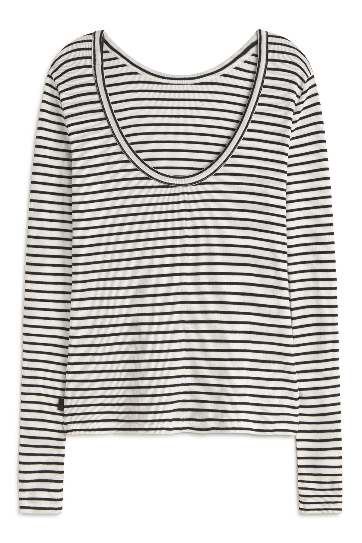 LANGÄRMELIGES T-SHIRT FARO SCHWARZ GESTREIFT
