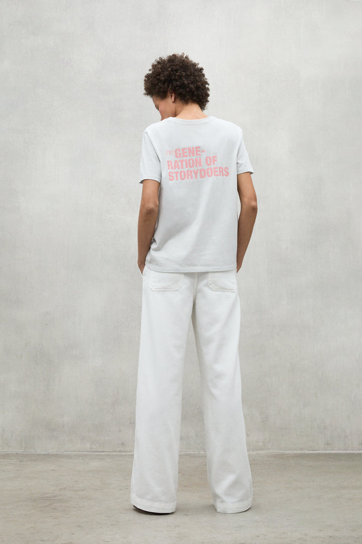 CAMISETA REGENERATION GRIS Y ROSA