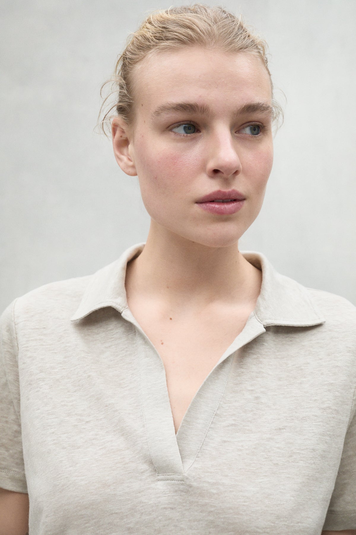 BEIGE TROMS T-SHIRT